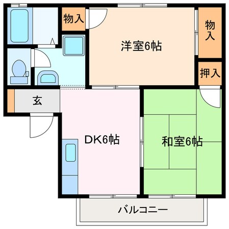 ヤマハハイツ白子Ⅰの物件間取画像